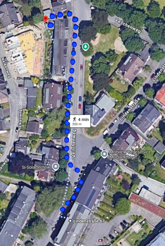 Weg zur neuen Praxis Google-Maps